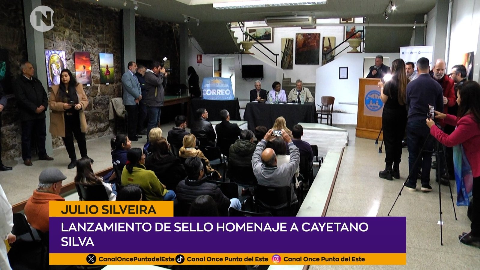 LANZAMIENTO DE SELLO HOMENAJE A CAYETANO SILVA Julio Silveira